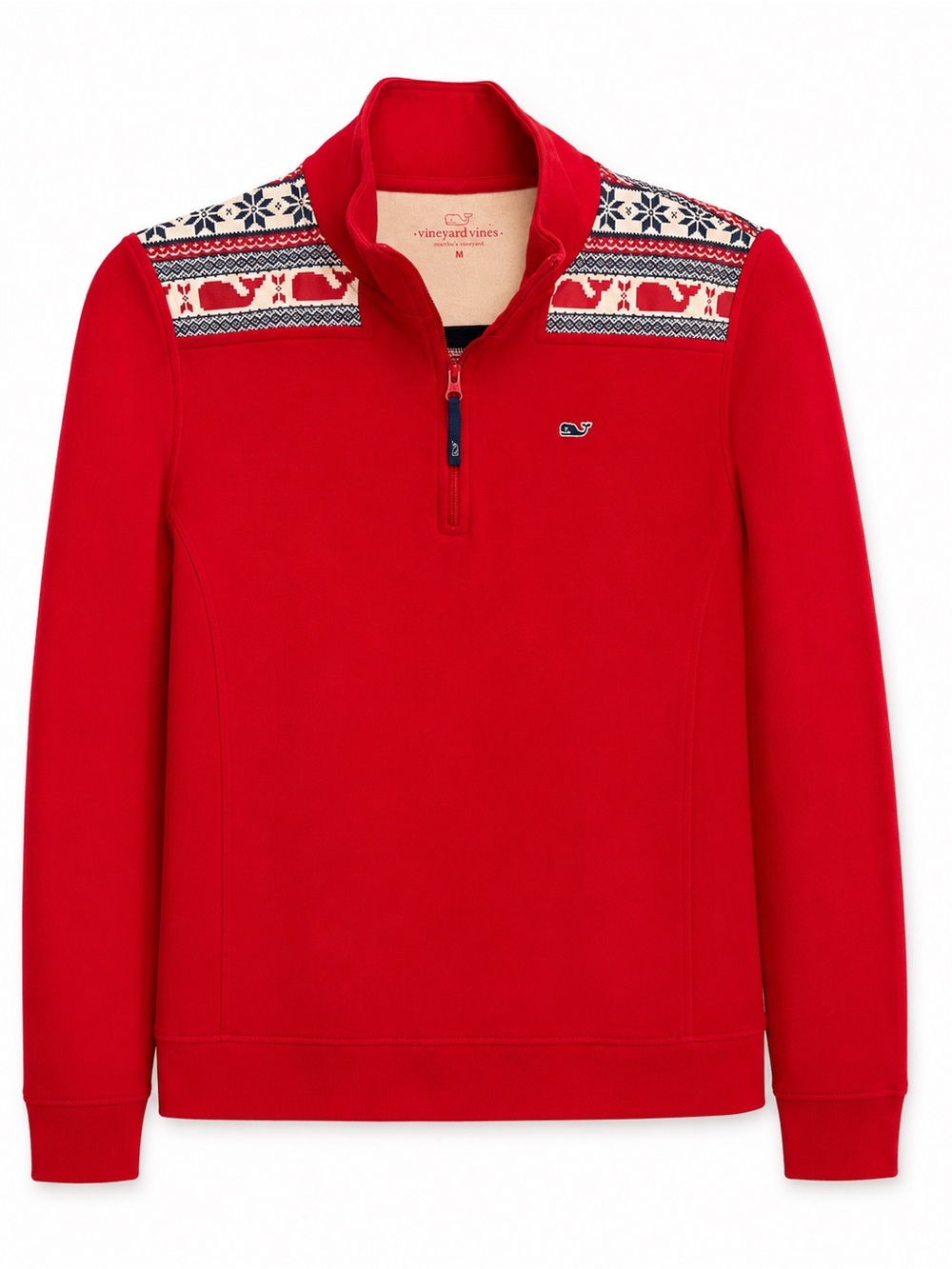 Vineyard Vines Medium Shep Shirt Pullover Sweater Red Nordic